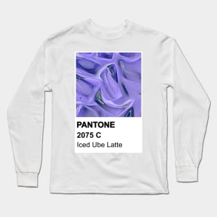 Purple iced ube latte Long Sleeve T-Shirt